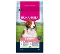 Eukanuba Senior Mangime secco per cani con agnello e riso per razze di taglia piccola e media, mangime secco premium per cani anziani, 3 kg