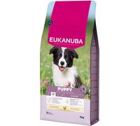 Eukanuba Mangime per cuccioli con pollo fresco per razze di taglia media, mangime secco premium per cani giovani, 15 kg