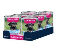 EUKANUBA Cibo umido per cuccioli con trota e patate dolci, Alimento umido premium senza cereali per cani giovani, 6 barattoli da 400 g
