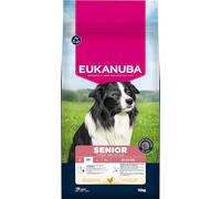 Eukanuba Senior Mangime per cani con pollo fresco per razze di taglia media, mangime secco premium per cani anziani, 15 kg