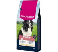 Eukanuba Senior Mangime per cani con pollo fresco per razze di taglia media, mangime secco premium per cani anziani, 15 kg