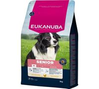 Eukanuba Senior Mangime per cani con pollo fresco per razze di taglia media, mangime secco premium per cani anziani, 3 kg