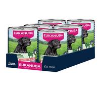 EUKANUBA Cibo umido per cani Senior con agnello e patate, Alimento umido premium senza cereali per cani anziani, 6 barattoli da 400 g