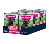 EUKANUBA Cibo umido per cani senior con manzo e zucca, cibo umido premium senza cereali per cani anziani, 6 x 400 g lattine