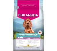 EUKANUBA Sensitive Digestion Cibo per cani con pollo e riso ad alta digeribilità - Mangime secco Special Care delicato sullo stomaco per cani giovani con sensibilità digestiva, 2,3 kg