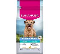 EUKANUBA Weight Control Cibo per cani con pollo, razze piccole e medie, come cani sterilizzati/castrati - Mangime secco a basso contenuto di grassi studiato per mantenimento del peso o dieta, 15 kg