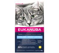 Eukanubae Weight Control, cibo secco sterilizzato per gatti adulti, pollo e fegato, 2 kg