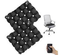 EULANT 2 Pezzi Cuscino Gonfiabile per Sedile con Fori, Cuscini per Alleviare la Pressione, Cuscino Antidecubito per Sedia a Rotelle, Sedia da Ufficio, Aerei da Auto, Compatto e Portatile