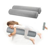 EULANT 2 Pezzo Cuscino Gonfiabile per Dormire sul Fianco, Morbido Cuscino per Dormire Lateralmente, Cuscino Cervicale Lungo Rotondo, Cuscino per Adulti e Bambini, Compatto & Gonfiabile, 90x20cm