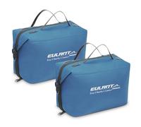 EULANT Beauty case da viaggio con manico, per uomini e donne, organizer impermeabile di grande capacità, per accessori da toeletta, viaggi, viaggi di lavoro, Confezione da 2 blu