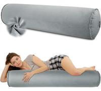 EULANT Cuscino Gonfiabile per Dormire sul Fianco, Morbido Cuscino per Dormire Lateralmente, Cuscino Cervicale Lungo Rotondo, Cuscino per Adulti e Bambini, Compatto & Gonfiabile, 120x20cm