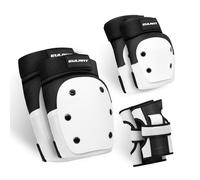 EULANT Protezione Kit per Junior & Adulto 6 Packs, Set di Ginocchiere Gomitiere Polsiere per Skateboard Monopattino Ciclismo Pattini Sci Roller,XL
