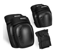 EULANT Protezione Kit per Junior & Adulto 6 Packs, Set di Ginocchiere Gomitiere Polsiere per Skateboard Monopattino Ciclismo Pattini Sci Roller,XL