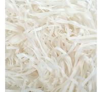 EULAPGOE 200g Paglia per Cesti Carta Rafi Carta Velina Tagliuzzata Pianta Naturale Carta Strappata Riempimento Confezione San Valentino Regalo Protezione Regalo di Decorazione(Bianco)