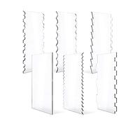 EULAPGOE 6 Pezzi Raschietto per Torte, Scraper per Torte Glassa Liscia Cake Edge Decor Spatole di Crema al Burro Fondente Strumenti per Torta per Varie Forme di Bordi della Torta