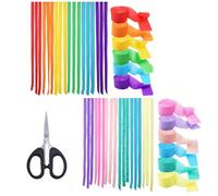 EULAPGOE 6 Rotoli di Carta crespa Multicolore, Nastro crespa Arcobaleno, Carta crespa Stelle Stelle Stelle Decorative