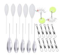 EULAPGOE Bombarda Pesca Mare in Acrilico Trasparente,38 Pezzi Casting Bobber Galleggiante, plastica Casting Bombarda Inline Superficie Galleggiante Carpa Pesca terminale Tackle 6g/8g/10g/15g/20g