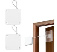 EULAPGOE Chiudiporta Automatico, 2 Pezzi Chiudiporta Automatico, Chiudiporta Senza Forare, Chiudiporta con Cavo di Trazione da 1000g, per Porta della Stanza, Porta del Giardino