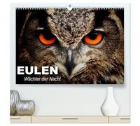 Eulen. Wächter der Nacht (hochwertiger Premium Wandkalender 2026 DIN A2 quer), Kunstdruck in Hochglanz: Die mystischen Waldbewohner mit großer Fan-Gemeinde