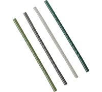 Eulenschnitt Cannucce in Vetro da 20 cm - Set di 4 Pezzi - Verde