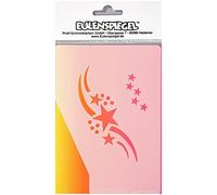 Eulenspiegel - 109076 - Stencil per il disegno degli occhi, Stardust, sagoma per la pittura del viso, adatto per il trucco professionale acquatico, il trucco liquido, i tatuaggi glitterati