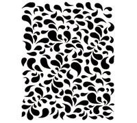 Eulenspiegel - 109311 - Stencil per facepainting, gocce, sagoma per tatuaggio sul viso, adatto per trucco professionale acquatico, trucco liquido, tatuaggi glitterati, colori per tatuaggi dipinti