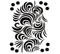 Eulenspiegel - 109342 - Stencil per facepainting, Infinity, sagoma per tatuaggio del viso, adatto per trucco professionale acquatico, trucco liquido, tatuaggi glitterati, colori per tatuaggi dipinti