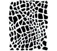 Eulenspiegel - 109366 - Stencil per facepainting, rettile, sagoma per tatuaggio facciale, adatto per trucco professionale acquatico, trucco liquido, tatuaggi glitterati, colori per tatuaggi dipinti