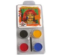 Eulenspiegel 204931 - Set per il trucco dell'ape, per circa 40 maschere, colori per il trucco, carnevale, festa a tema