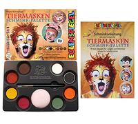 Eulenspiegel Schmink-Palette Maschere Animali Con Schmink-Anleitung per Circa 80