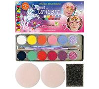 Eulenspiegel 212264 - Palette trucco Sweet Unicorn, vegan, unicorno, set trucco, trucco per bambini, carnevale, festa in maschera