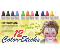 Eulenspiegel - 626122 - Stick di colore, 12 pezzi, stick per il trucco a base di grassi
