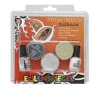 Eulenspiegel 730034 - Set di tatuaggi glitterati Tribali XL, Carnevale, Halloween, Festa a tema