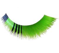 Eulenspiegel - Ciglia finte verde/nero | Include 1 ml di colla speciale per ciglia e istruzioni, per Carnevale e feste a tema