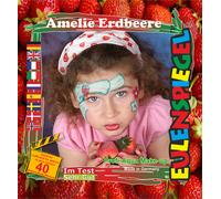 Eulenspiegel Motivo-Set Amelie Fragola, Set Trucco Schminkanleitung, 1 Pennello