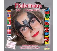 Eulenspiegel Motivo-Set Fledermaus, Kit Trucchi Con Schminkanleitung E 1 Pinsel