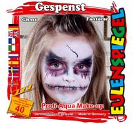 Eulenspiegel Motivo-Set Gespenst, Kit Trucchi Con Schmink-Anleitung E 1 Pennello