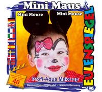 Eulenspiegel Motivo-Set Mini Topo, Kit Trucchi Con Schmink-Anleitung E 1 Pinsel