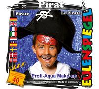 Eulenspiegel Motivo-Set Pirata,Kit Trucchi Pirata Con Schmink-Anleitung,1