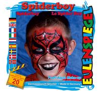 Eulenspiegel Motivo-Set Spiderboy, Kit Trucchi Con Schmink-Anleitung E 1 Pinsel