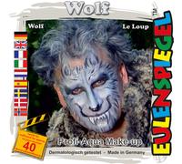 Eulenspiegel Motivo-Set Wolf,Kit Trucchi Wolf Con Schmink-Anleitung E 1 Pennello