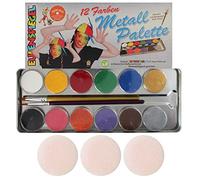 EULENSPIEGEL 12-Colour Metal Palette Metal make-up palette, pack of 12