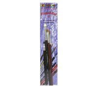 Eulenspiegel - Set di pennelli Professionali 9, 4 Pezzi | In fibre sintetiche, pennello “Pointer”, pennello applicatore, pennello triangolare misura 4 e pennello rotondo misura 3