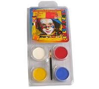 Eulenspiegel - Set di trucco a tema Clown arcobaleno, 4 colori