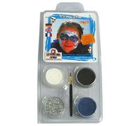 Eulenspiegel 204344 - Set Motivo Venezia, 3 Colori, 1 Glitter, 1 Pennello, 1 Istruzioni, per Circa 30 Maschere, Carnevale, Festa a Tema