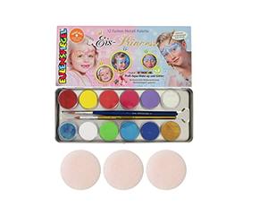 Eulenspiegel Specchio del gufo in metallo per trucco palette Ice Princess, 14 pezzi
