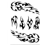 Eulenspiegel - Stencil per face painting Fiamme