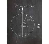 Euler's Formula Poster Euler Stampa Matematica Poster Matematica Stampe Matematiche Poster Scienza Poster Scienza Stampa Scienza Poster Stampa Scienza (8,3 x 11,7 (A4), Lavagna Nera)
