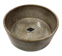 EULIQUID D&D Home, Ciotola Jasper Sand 20,8 x 20,8 x 9 cm, Ceramica Smaltata di qualità, Resistente e Stabile, per Alimenti umidi, Cibo Secco e Acqua, Lavabile in lavastoviglie