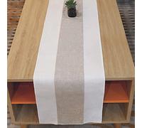 EULOND Runner Tavola Moderno, Runner da Tavolo in Canapa di Bamboo, Utilizzato per la Decorazione d'interni in Stile Naturale Retrò, Riunioni di Famiglia, Matrimoni, ecc. - 180 × 30cm